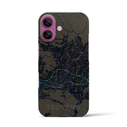 【津山（岡山県）】地図柄iPhoneケース（バックカバータイプ）