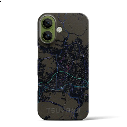 【津山（岡山県）】地図柄iPhoneケース（バックカバータイプ）