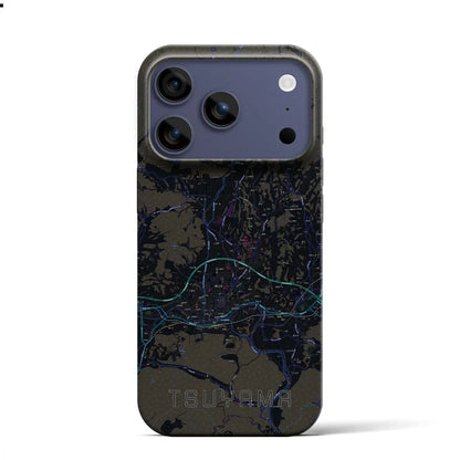 【津山（岡山県）】地図柄iPhoneケース（バックカバータイプ）