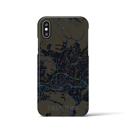 【津山（岡山県）】地図柄iPhoneケース（バックカバータイプ）