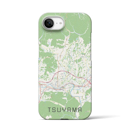 【津山（岡山県）】地図柄iPhoneケース（バックカバータイプ）