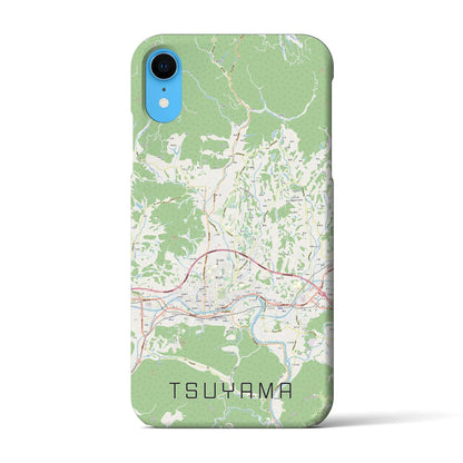 【津山（岡山県）】地図柄iPhoneケース（バックカバータイプ）