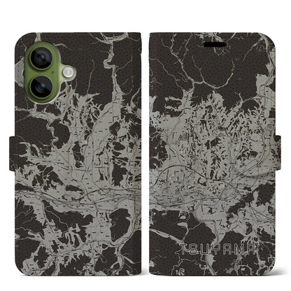 【津山（岡山県）】地図柄iPhoneケース（手帳タイプ）