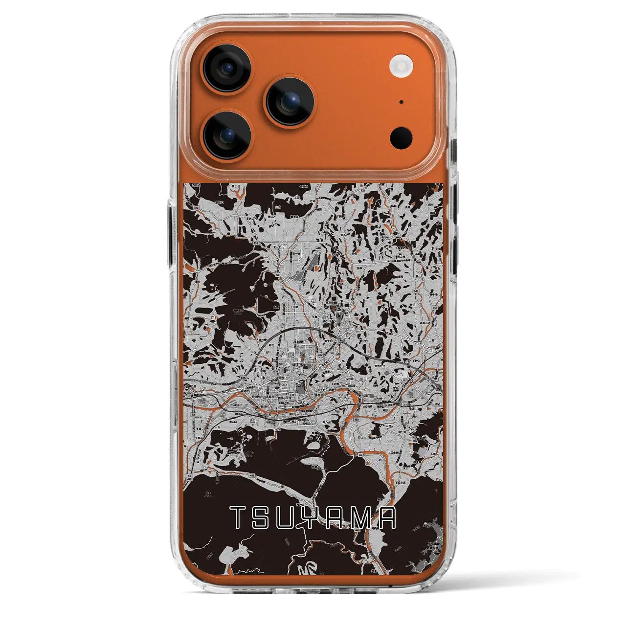 【津山（岡山県）】地図柄iPhoneケース（MagSafeタイプ）