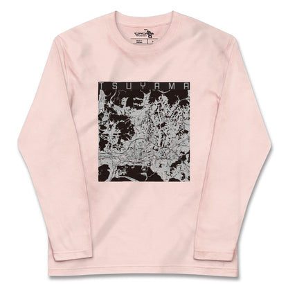 【津山（岡山県）】地図柄ロングスリーブTシャツ