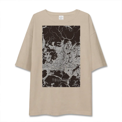 【津山（岡山県）】地図柄ビッグシルエットTシャツ