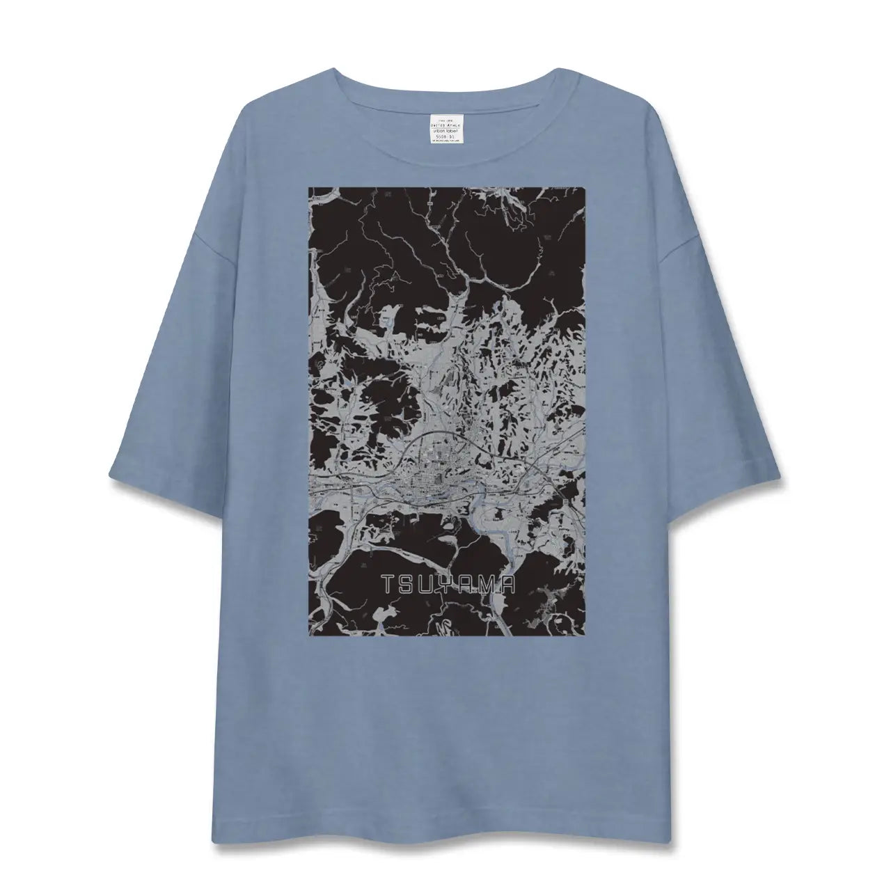 【津山（岡山県）】地図柄ビッグシルエットTシャツ