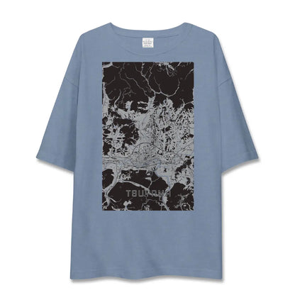 【津山（岡山県）】地図柄ビッグシルエットTシャツ