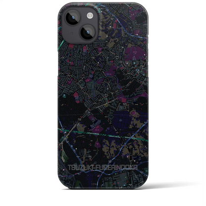 【都筑ふれあいの丘（神奈川県）】地図柄iPhoneケース（バックカバータイプ）