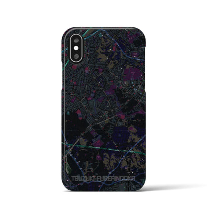 【都筑ふれあいの丘（神奈川県）】地図柄iPhoneケース（バックカバータイプ）