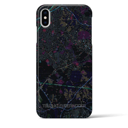 【都筑ふれあいの丘（神奈川県）】地図柄iPhoneケース（バックカバータイプ）