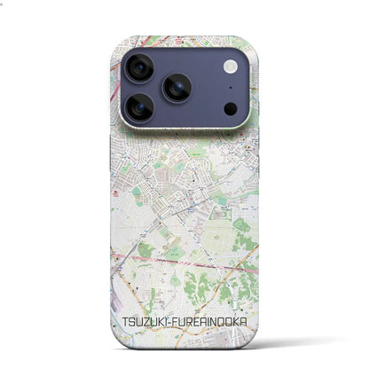 【都筑ふれあいの丘（神奈川県）】地図柄iPhoneケース（バックカバータイプ）