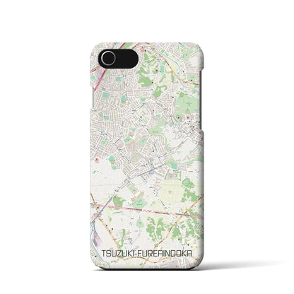 【都筑ふれあいの丘（神奈川県）】地図柄iPhoneケース（バックカバータイプ）