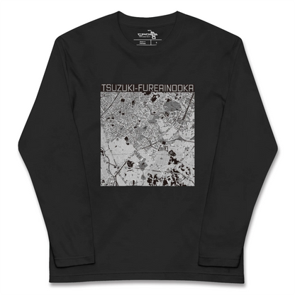 【都筑ふれあいの丘（神奈川県）】地図柄ロングスリーブTシャツ
