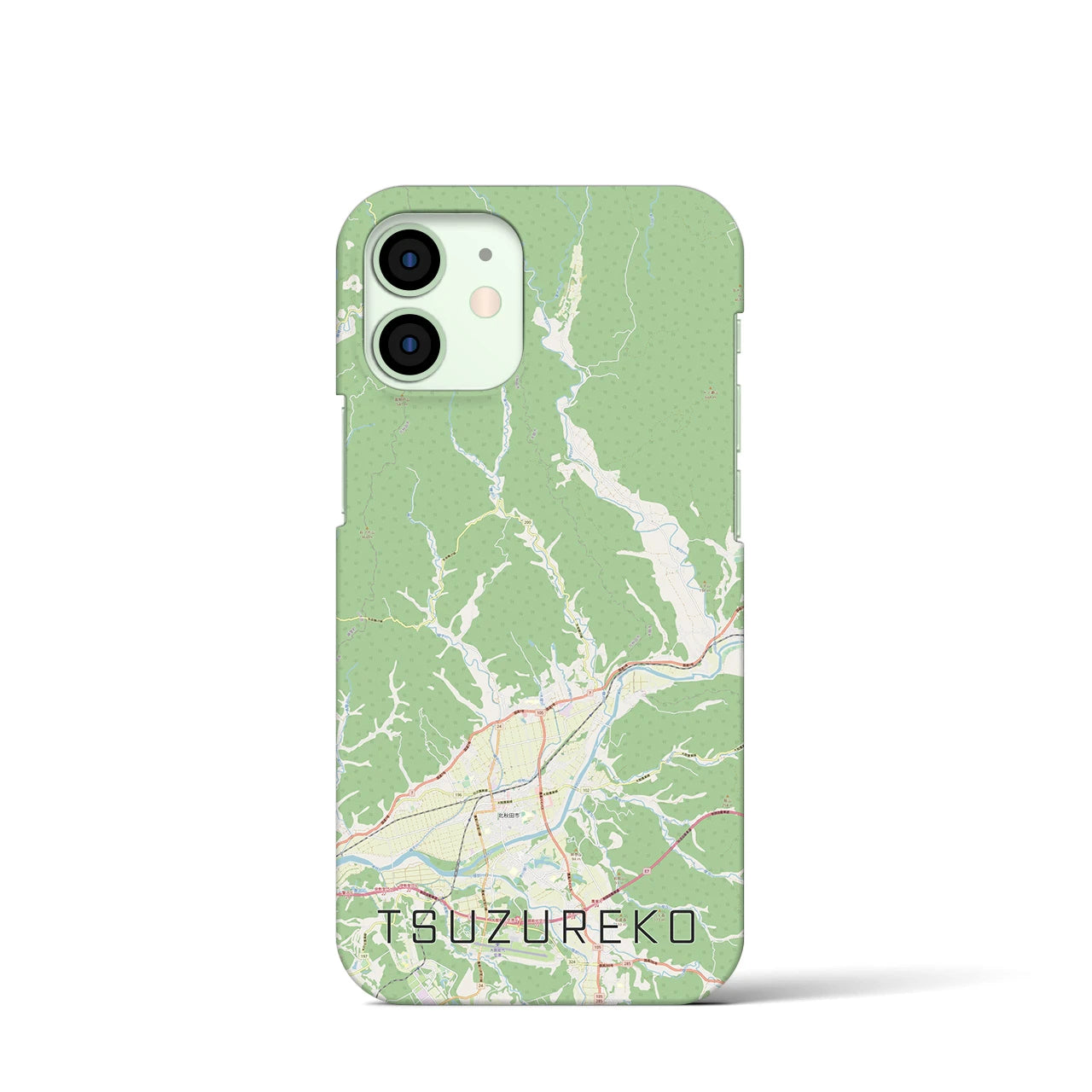 【綴子（秋田県）】地図柄iPhoneケース（バックカバータイプ）