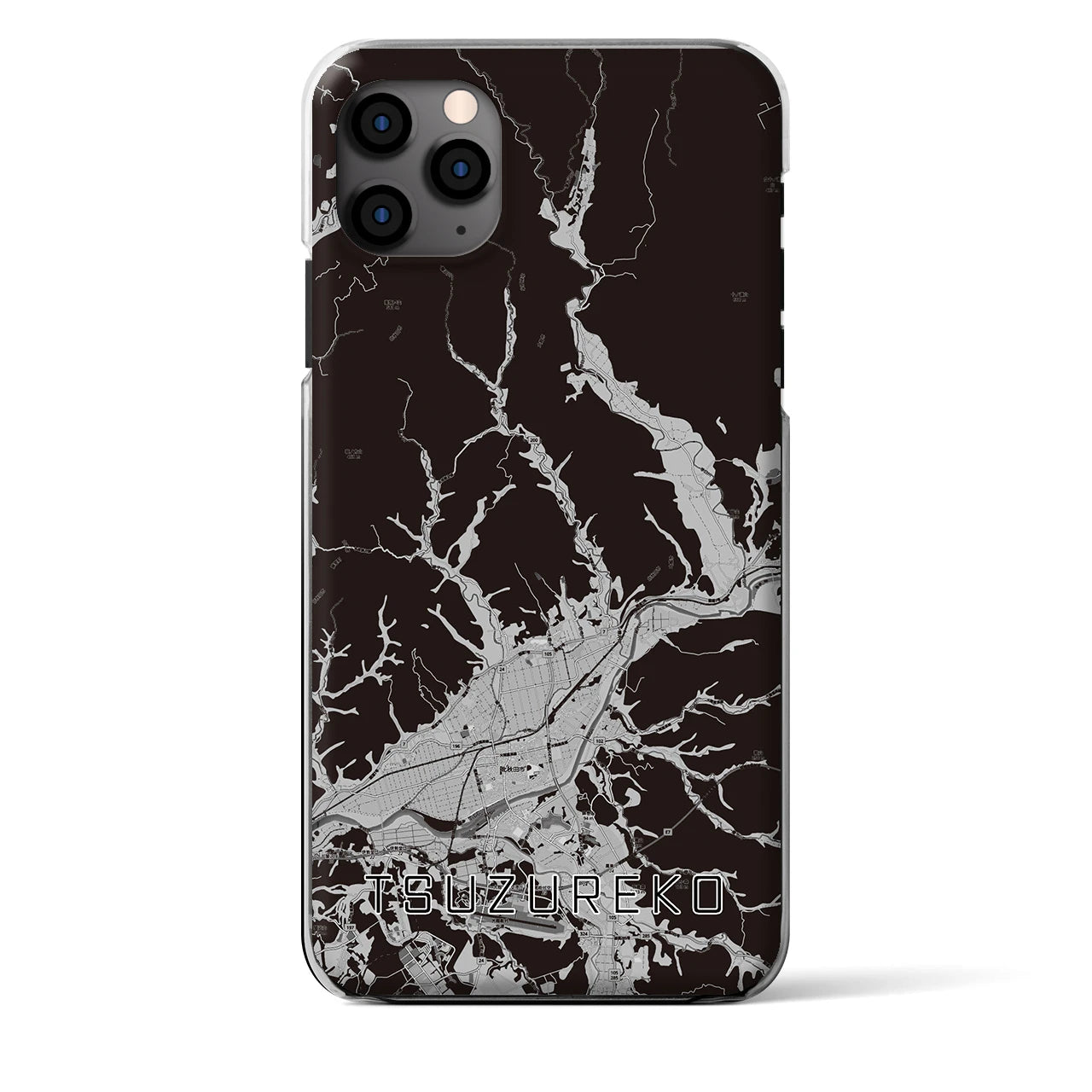 【綴子（秋田県）】地図柄iPhoneケース（クリアタイプ）