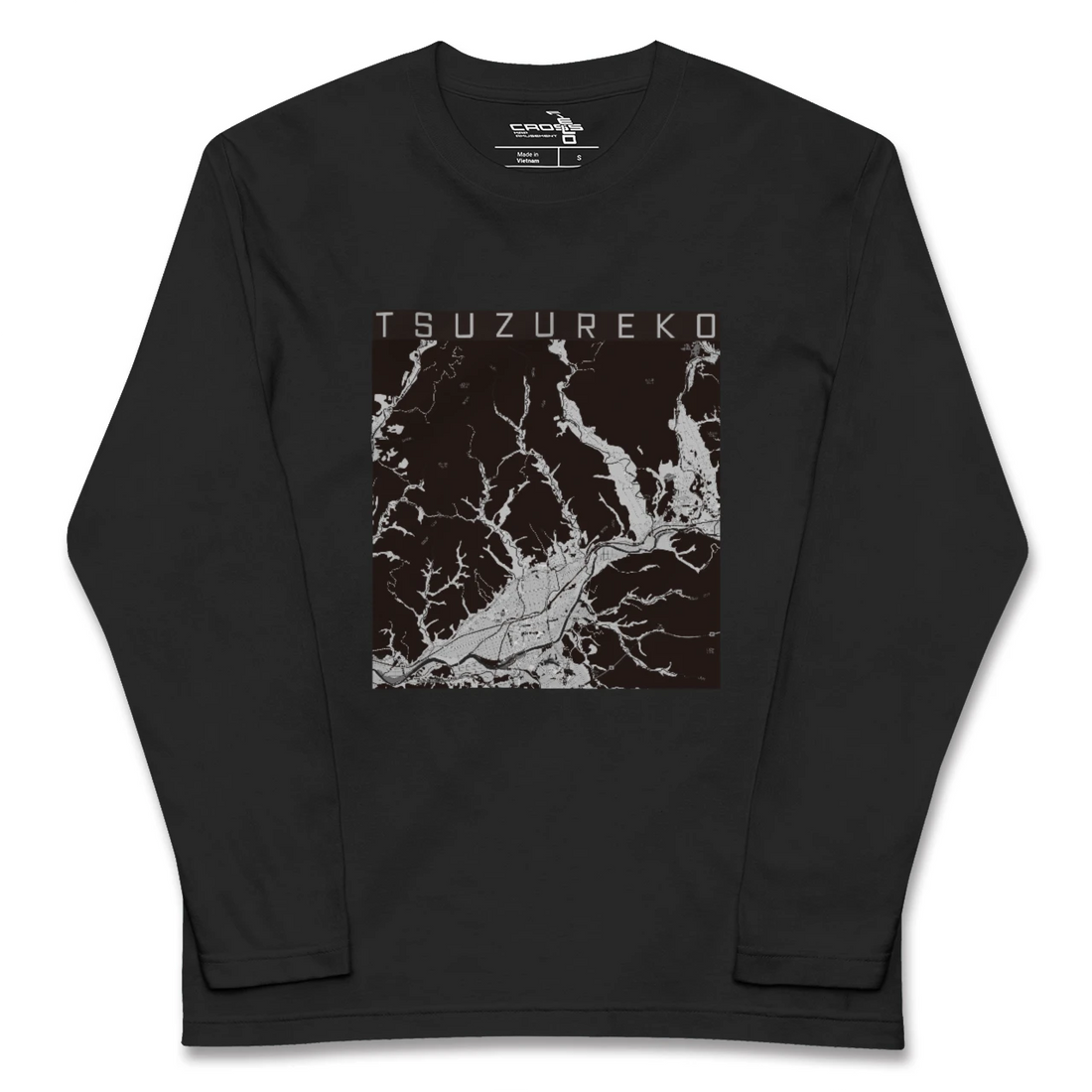 【綴子(秋田県)】地図柄ロングスリーブTシャツ