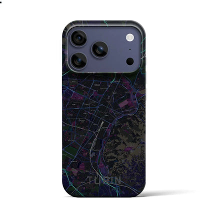 【トリノ（イタリア）】地図柄iPhoneケース（バックカバータイプ）