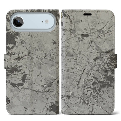 【トリノ（イタリア）】地図柄iPhoneケース（手帳タイプ）