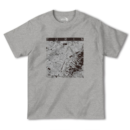 【トリノ（イタリア）】地図柄ヘビーウェイトTシャツ