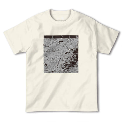 【トリノ（イタリア）】地図柄ヘビーウェイトTシャツ