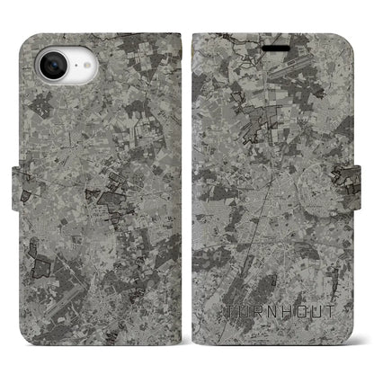 【トゥルンハウト（ベルギー）】地図柄iPhoneケース（手帳タイプ）