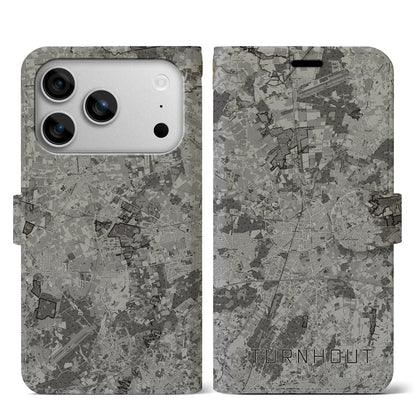 【トゥルンハウト（ベルギー）】地図柄iPhoneケース（手帳タイプ）