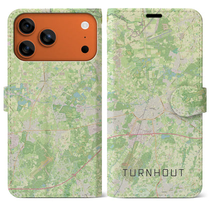 【トゥルンハウト（ベルギー）】地図柄iPhoneケース（手帳タイプ）