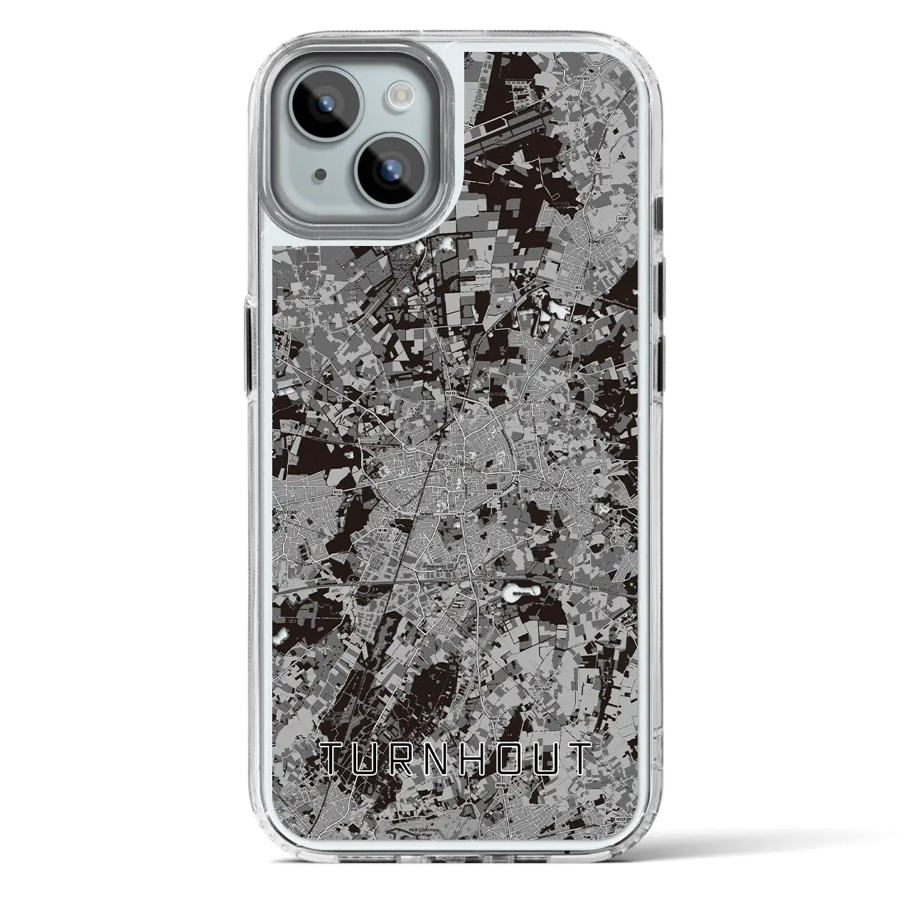 【トゥルンハウト（ベルギー）】地図柄iPhoneケース（MagSafeタイプ）