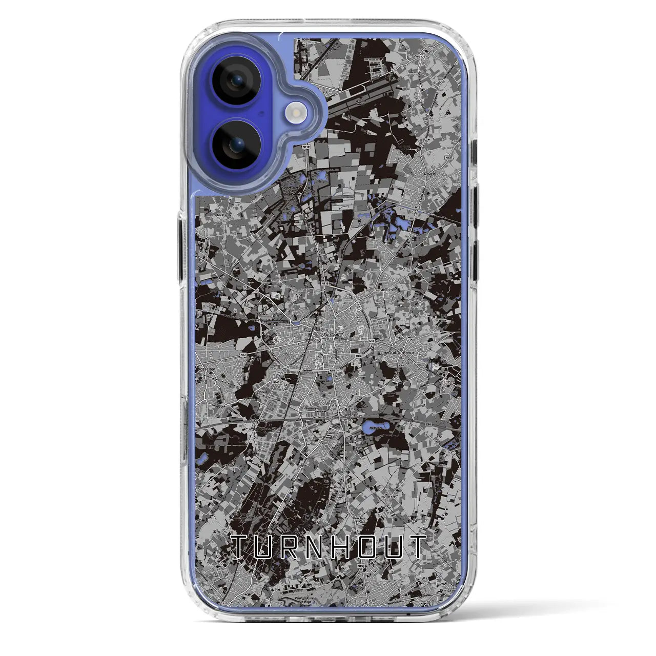 【トゥルンハウト（ベルギー）】地図柄iPhoneケース（MagSafeタイプ）