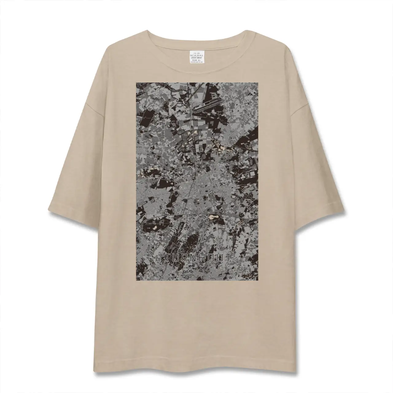 【トゥルンハウト（ベルギー）】地図柄ビッグシルエットTシャツ
