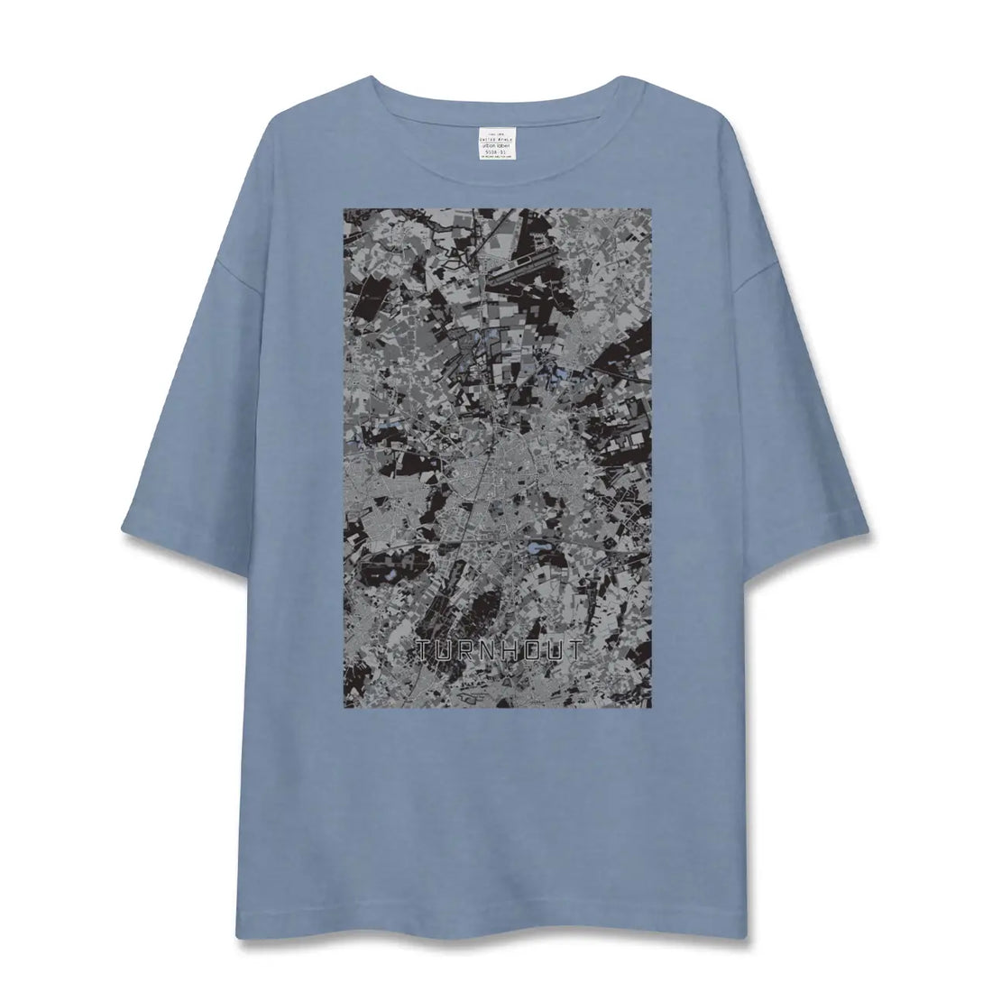 【トゥルンハウト（ベルギー）】地図柄ビッグシルエットTシャツ