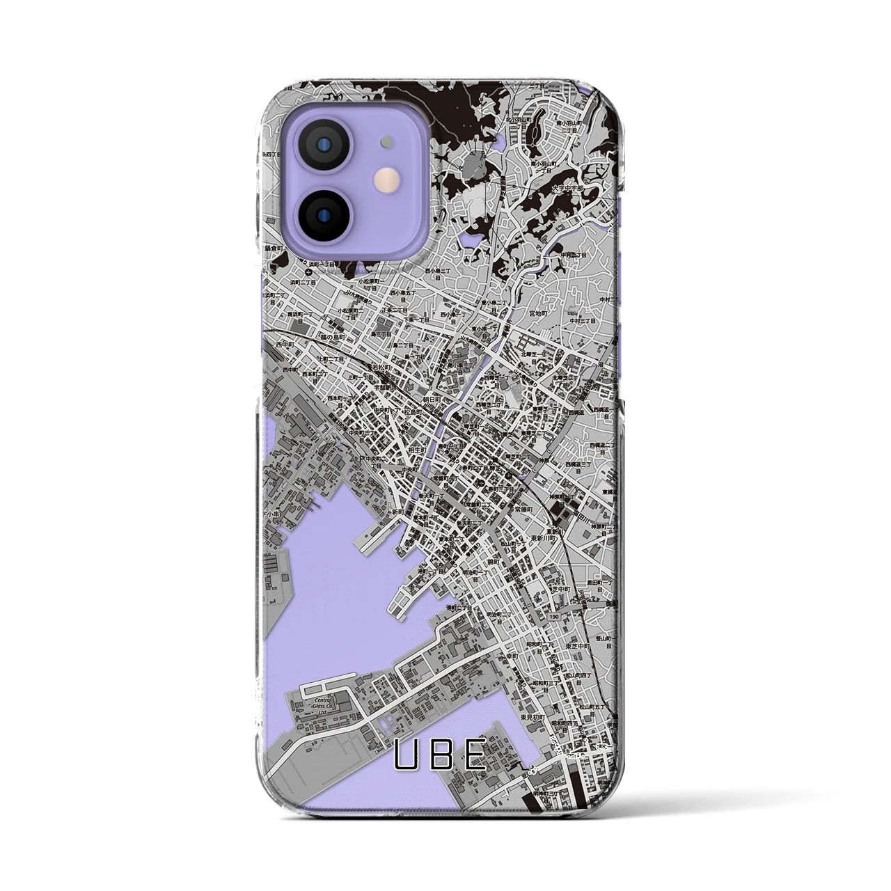 【宇部2（山口県）】地図柄iPhoneケース（クリアタイプ）