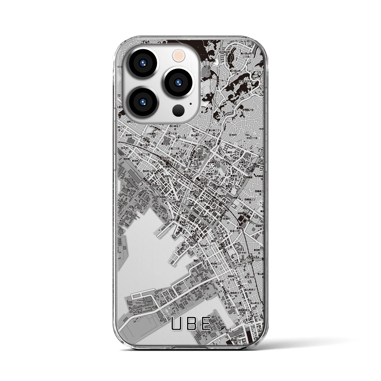 【宇部2（山口県）】地図柄iPhoneケース（クリアタイプ）