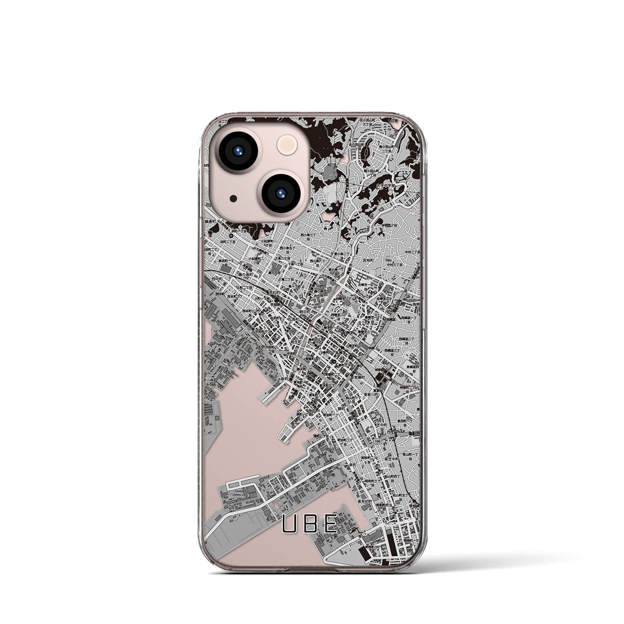 【宇部2（山口県）】地図柄iPhoneケース（クリアタイプ）