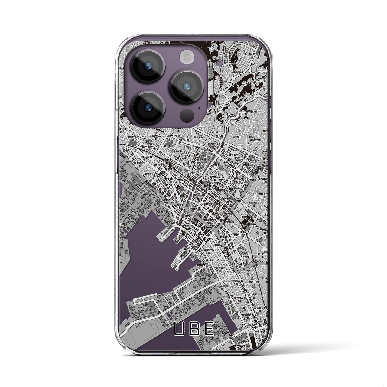 【宇部2（山口県）】地図柄iPhoneケース（クリアタイプ）