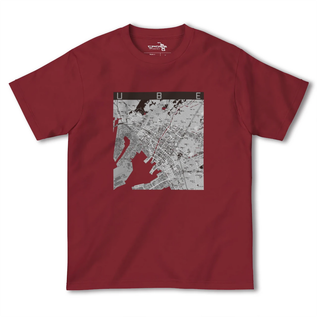 【宇部2（山口県）】地図柄ヘビーウェイトTシャツ