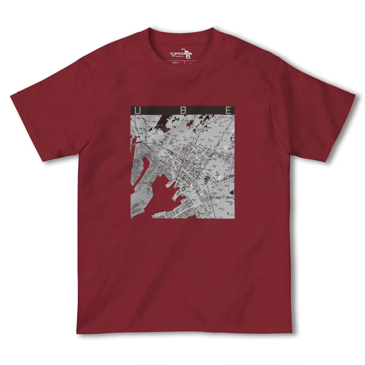 【宇部2（山口県）】地図柄ヘビーウェイトTシャツ