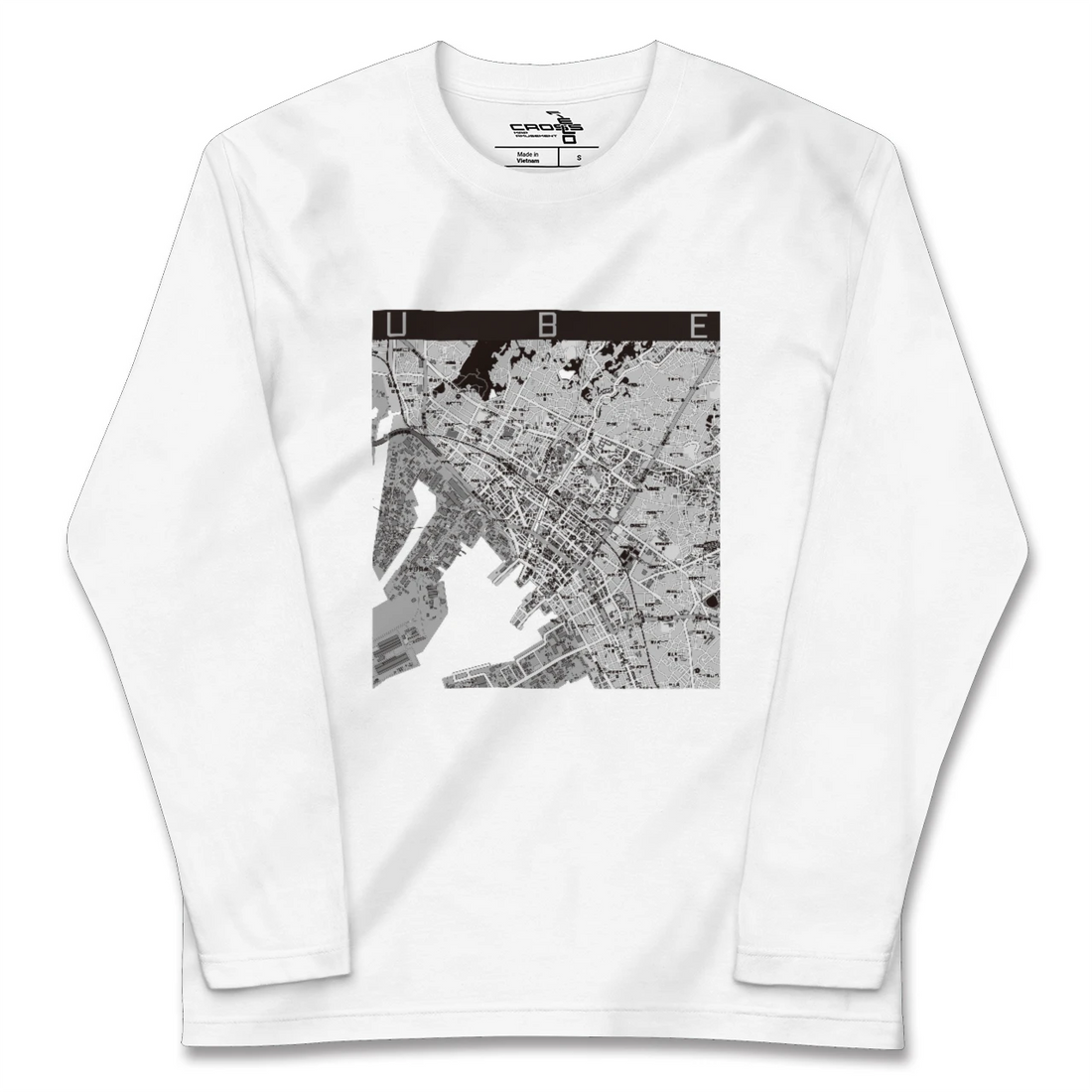 【宇部2(山口県)】地図柄ロングスリーブTシャツ