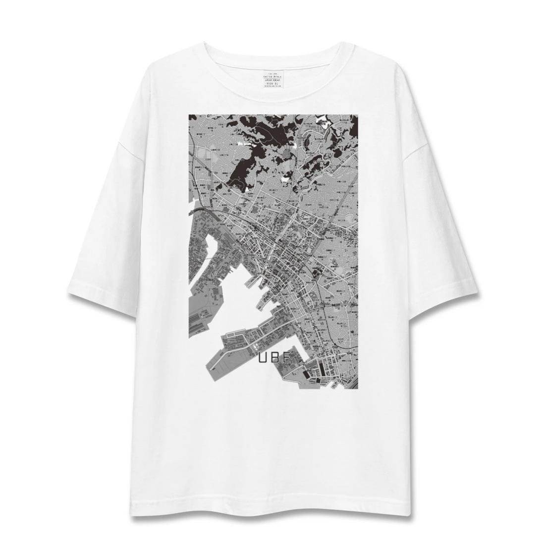 【宇部2（山口県）】地図柄ビッグシルエットTシャツ