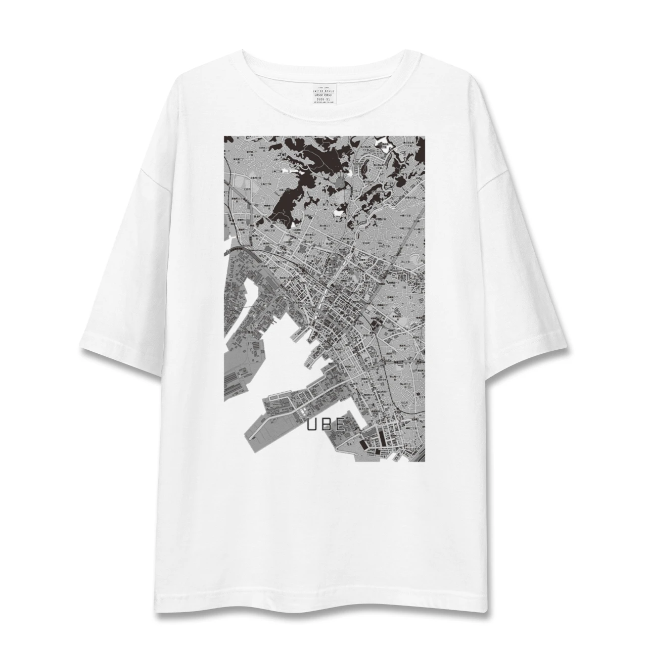 【宇部2（山口県）】地図柄ビッグシルエットTシャツ