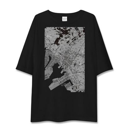 【宇部2（山口県）】地図柄ビッグシルエットTシャツ
