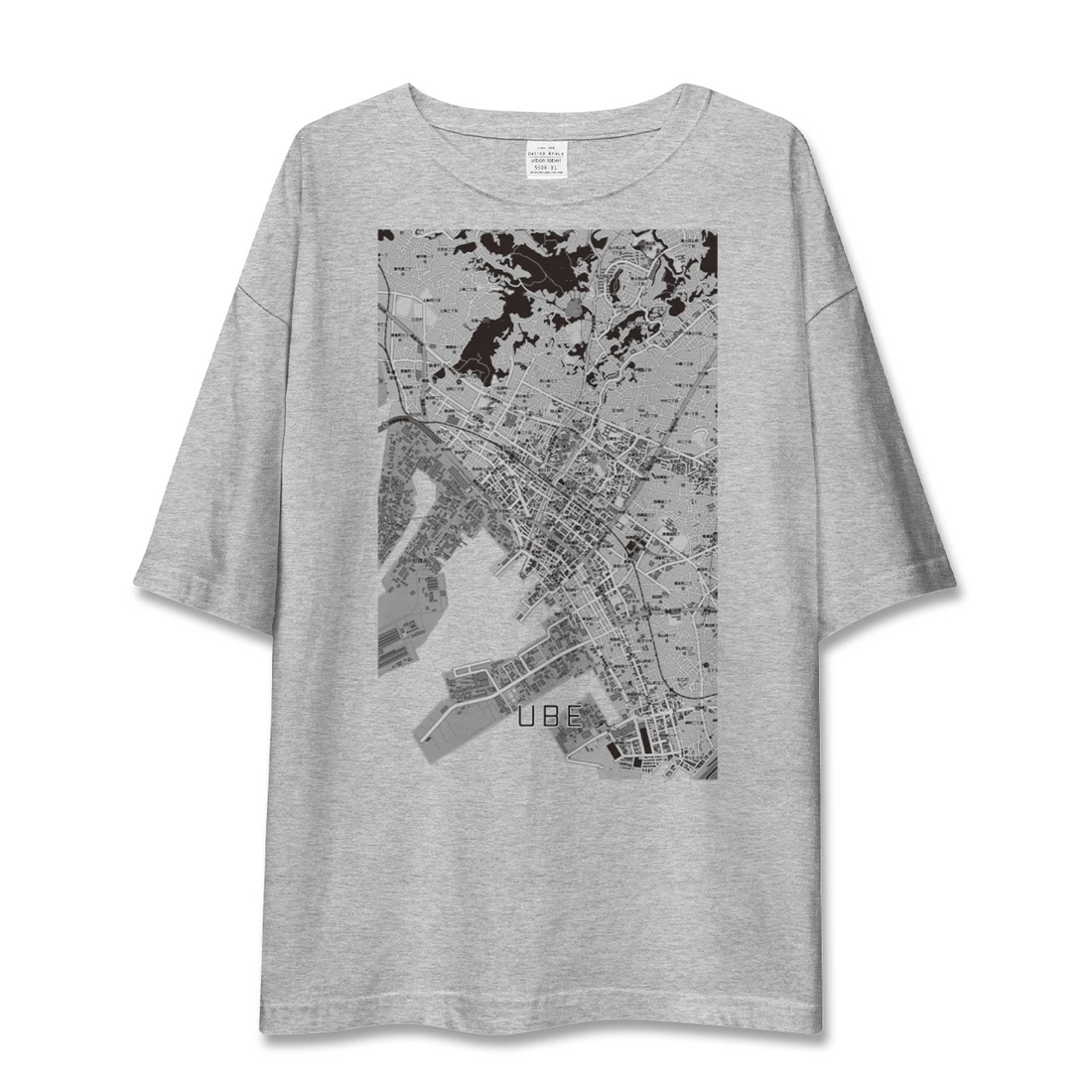 【宇部2（山口県）】地図柄ビッグシルエットTシャツ