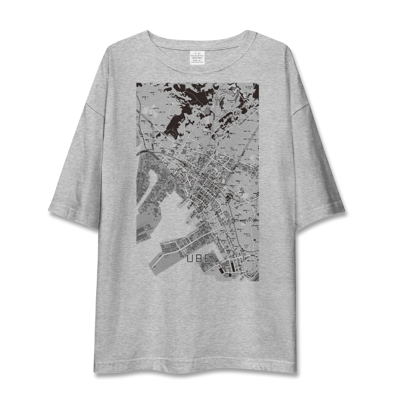 【宇部2（山口県）】地図柄ビッグシルエットTシャツ
