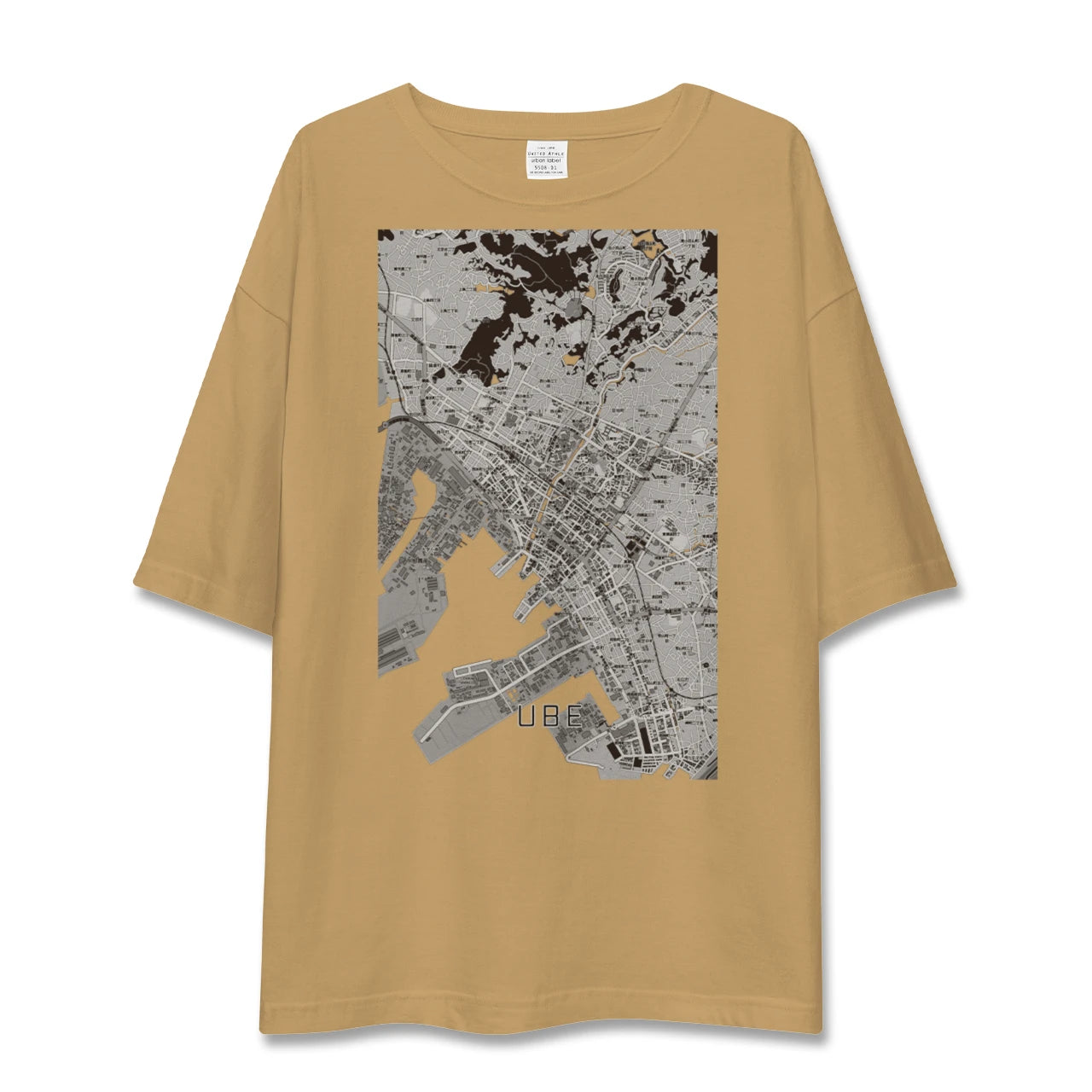 【宇部2（山口県）】地図柄ビッグシルエットTシャツ