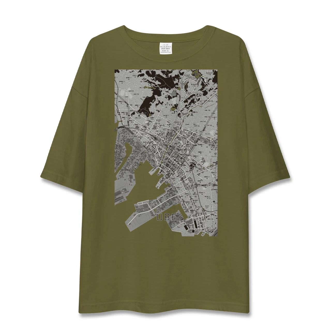 【宇部2（山口県）】地図柄ビッグシルエットTシャツ