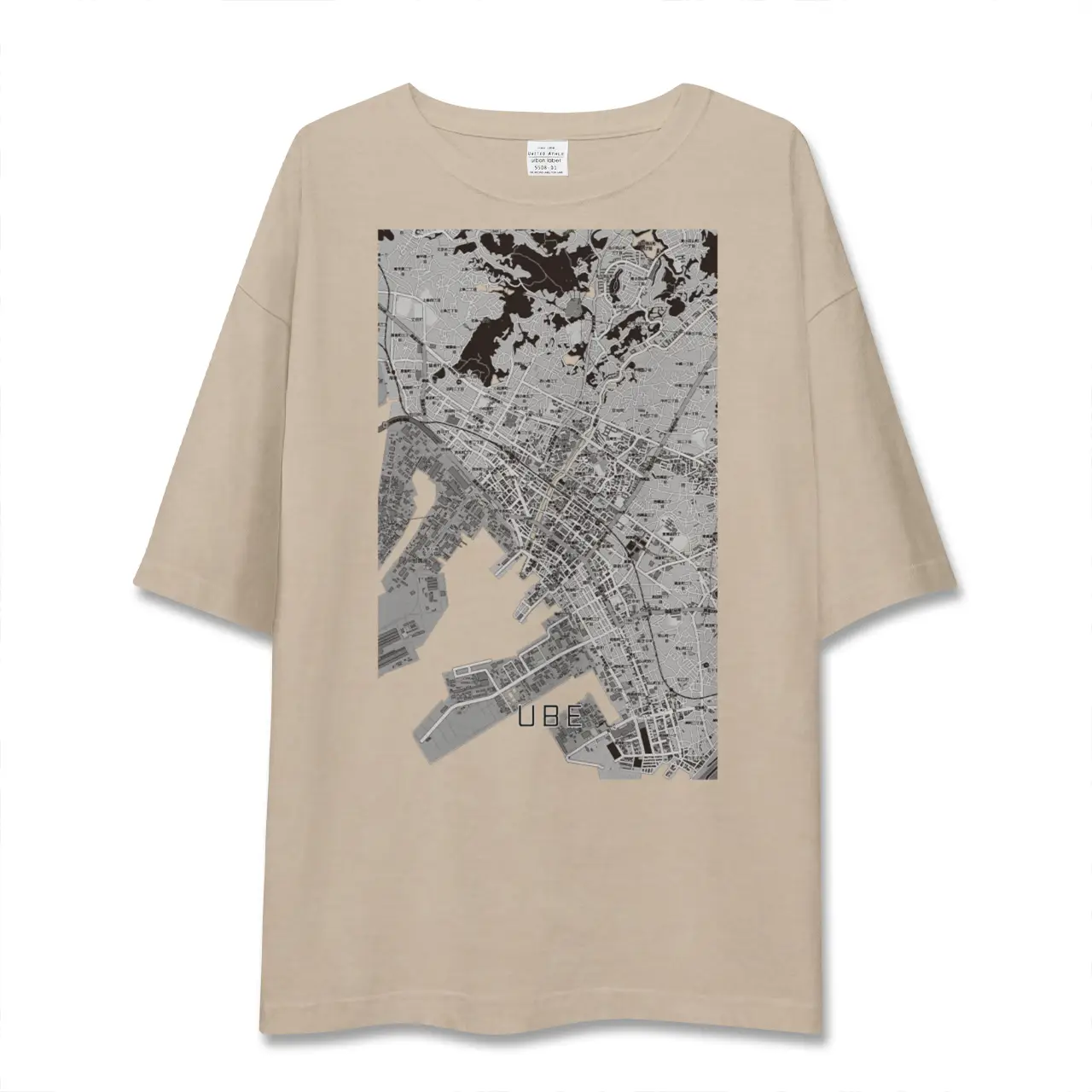 【宇部2（山口県）】地図柄ビッグシルエットTシャツ