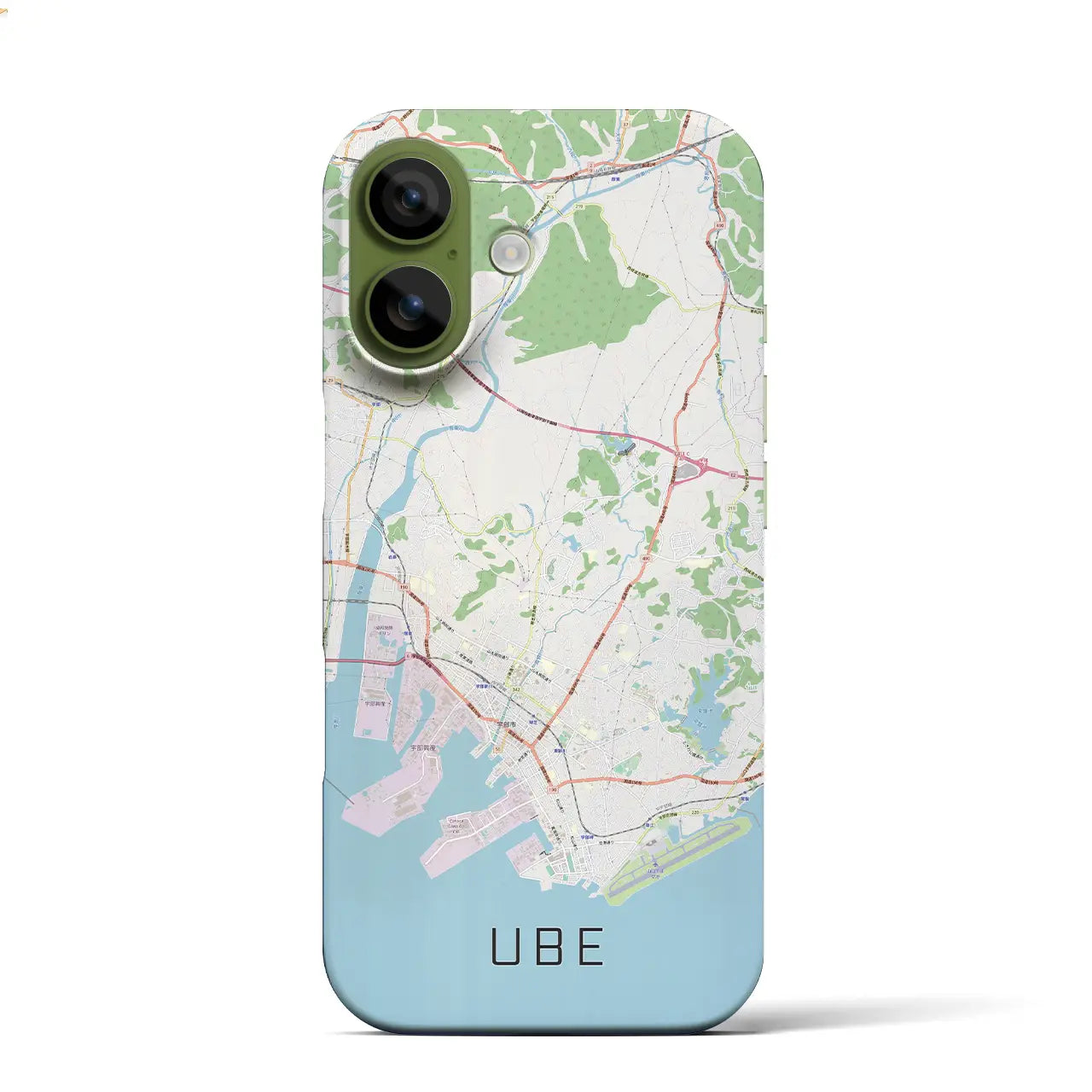 【宇部（山口県）】地図柄iPhoneケース（バックカバータイプ）