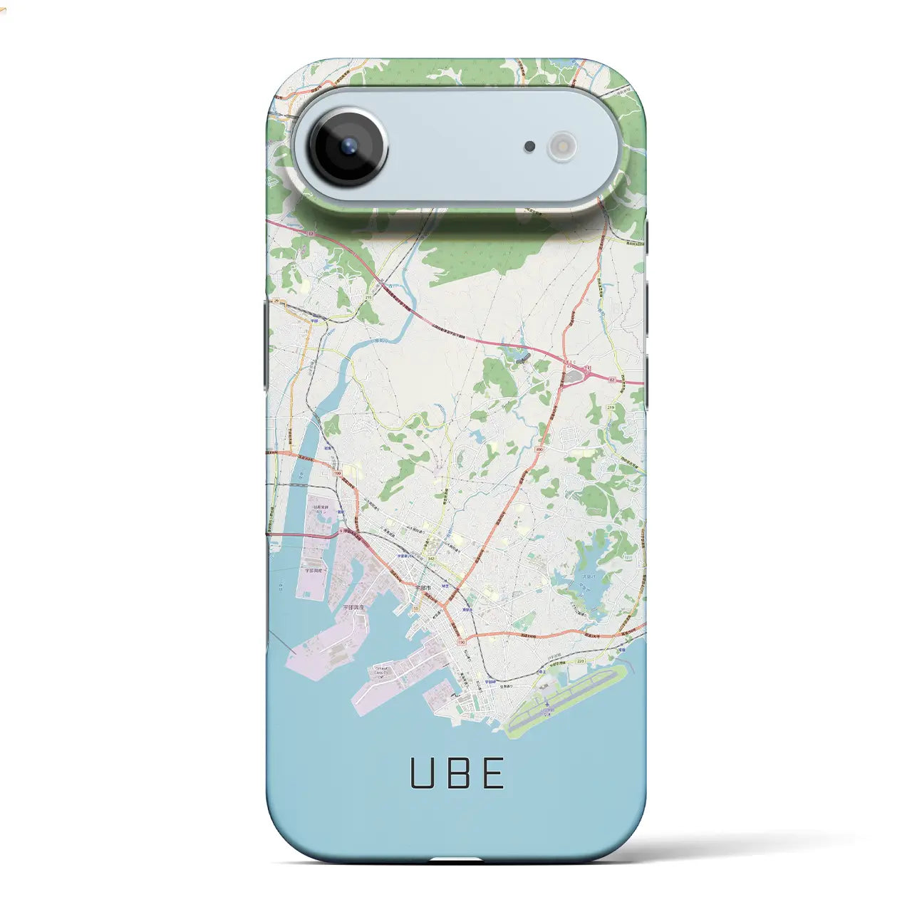 【宇部（山口県）】地図柄iPhoneケース（バックカバータイプ）