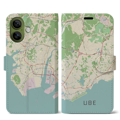 【宇部（山口県）】地図柄iPhoneケース（手帳タイプ）